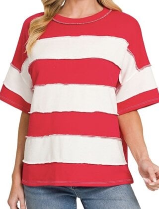 Ruby Striped Tee