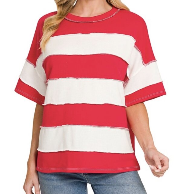 Ruby Striped Tee