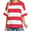 The Uptown Peach Ruby Striped Tee