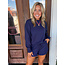 The Uptown Peach Navy Darling Scuba Set