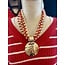 The Uptown Peach Red & White Layered Necklace