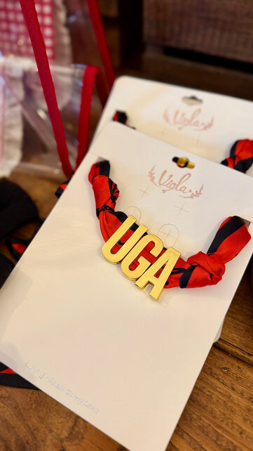 GAMEDAY UGA Scarf Necklace