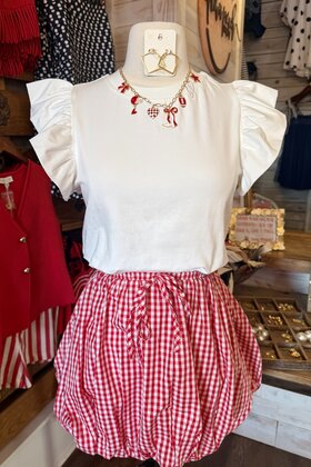 Farrah Flutter Sleeve Top