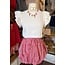 The Uptown Peach Farrah Flutter Sleeve Top
