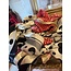 The Uptown Peach White & Black Polka Dot Scarf
