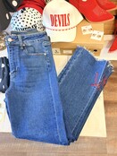 Bow Detail Straight Leg Jeans