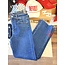 The Uptown Peach Bow Detail Straight Leg Jeans