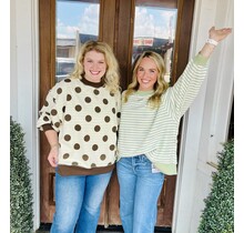 Dotted Cute Reversible Sweatshirt
