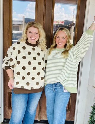 Dotted Cute Reversible Sweatshirt