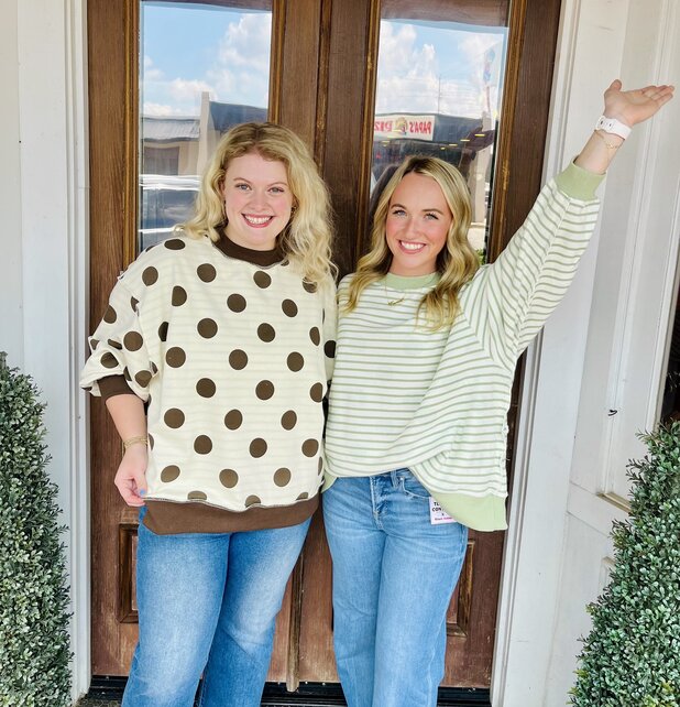 Dotted Cute Reversible Sweatshirt