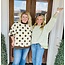 The Uptown Peach Dotted Cute Reversible Sweatshirt
