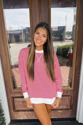 Savannah Striped Long-Sleeve Top