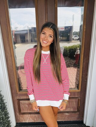 Savannah Striped Long-Sleeve Top