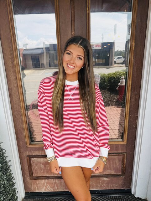 Savannah Striped Long-Sleeve Top