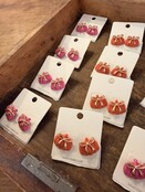 Pumpkin Bow Earrings