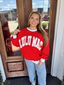 LULUMAC Stitch Sweatshirt Red/White