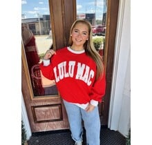 LULUMAC Stitch Sweatshirt Red/White