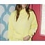 The Uptown Peach LULUMAC Yellow Stitch Terry Cloth Mockneck