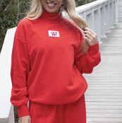 LULU MAC Terry Cloth Mockneck