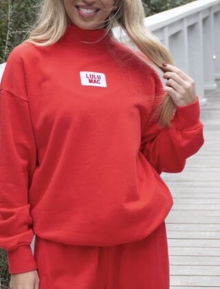 LULU MAC Terry Cloth Mockneck
