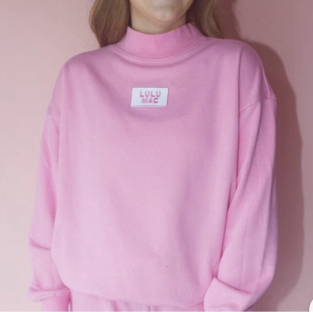 LULU MAC Terry Cloth Mockneck