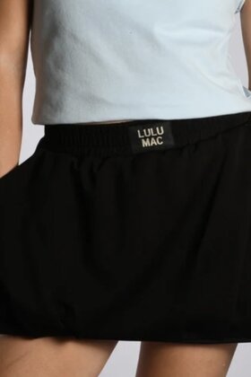 LULU MAC Navy Bubble Skirt