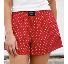 LULU MAC Red Polka Dot Boxer Shorts