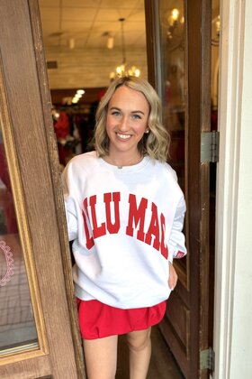 LULUMAC Sweatshirt White/Red