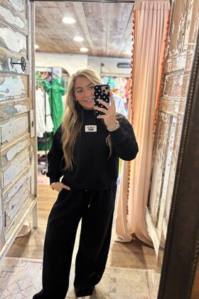 LULU MAC Terry Cloth Mockneck