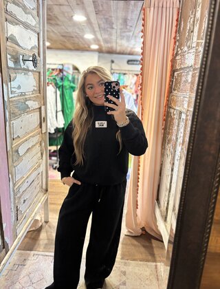 LULU MAC Terry Cloth Mockneck