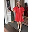 Red Devil Ruffle Dress
