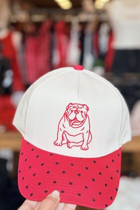 Polka Dot Bulldog Hat