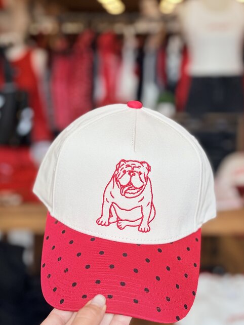 Polka Dot Bulldog Hat