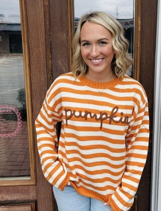 Pumpkin Knit Sweater