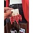 The Uptown Peach Red Zone Glam Earrings