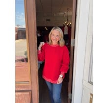 Polka Detail Sweatshirt