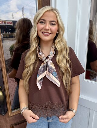 Lacey’s Brown Top