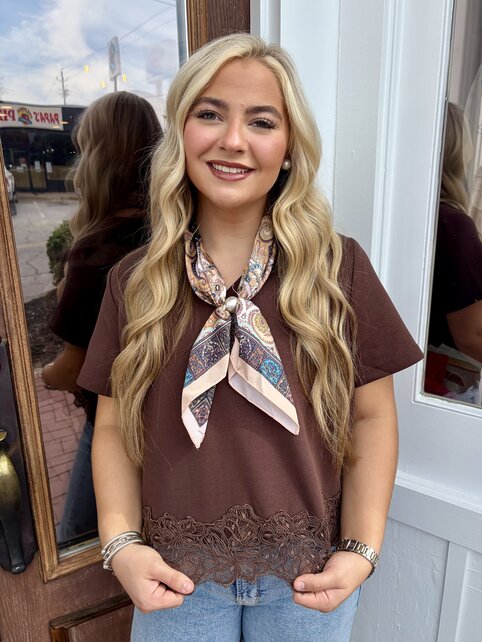 Lacey’s Brown Top