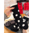 The Uptown Peach Polka Dot Socks
