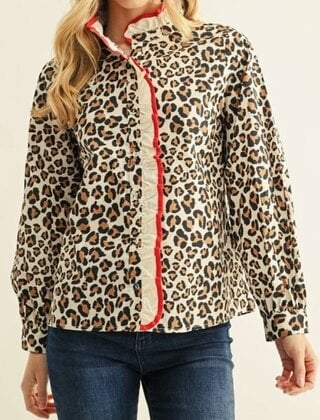 Wild About You Ruffle Top