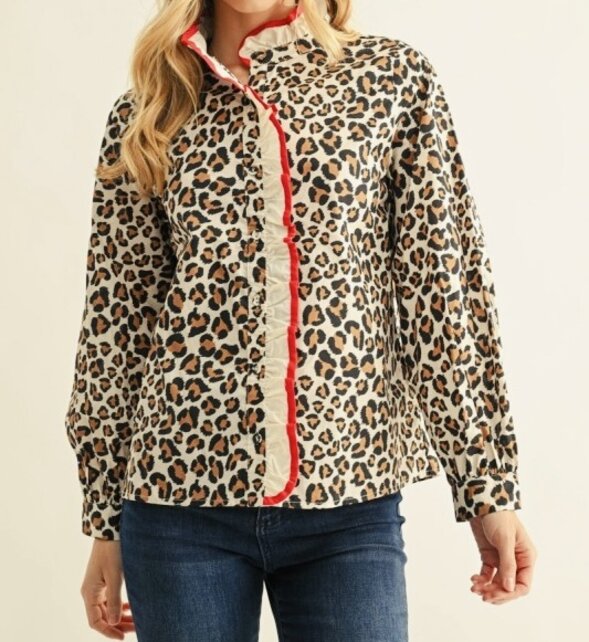 Wild About You Ruffle Top