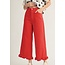 The Uptown Peach Red Ruffle Jeans