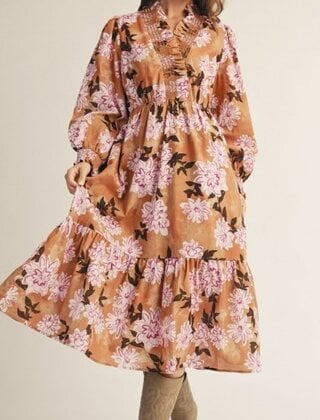 Golden Hour Blooms Dress