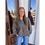 The Uptown Peach Turquoise Trails Paisley Blouse