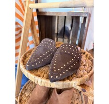 Mocha Moment Studded Mules