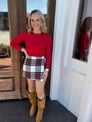 Holiday Wrap Skort