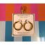The Uptown Peach 30mm Hollow Hoops - Gold
