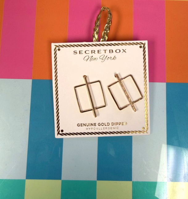 Square & Bar Earrings