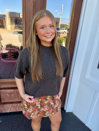 Cozy Days Short Sleeve Sweater