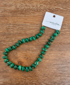 Green W/ Gold Beaded Necklace